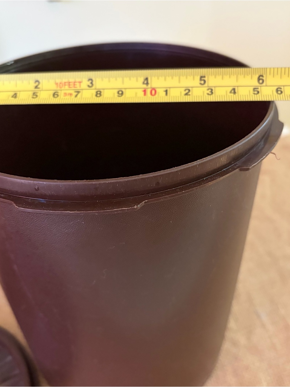 Vintage Tupperware Servalier Brown Mushroom Pattern Canister🍄❤️ - Picture 10 of 11